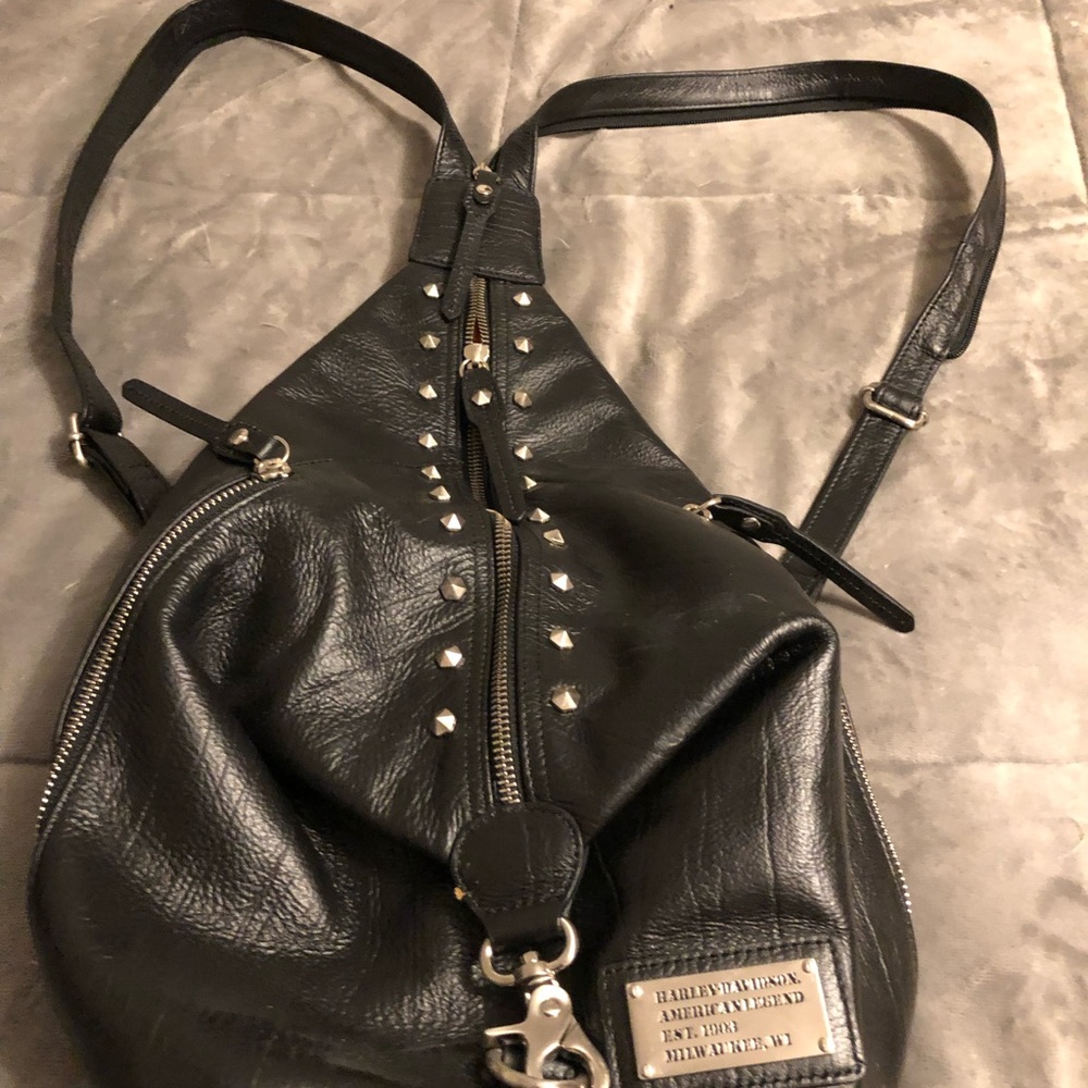 Harley Davidson Leather Back Pack